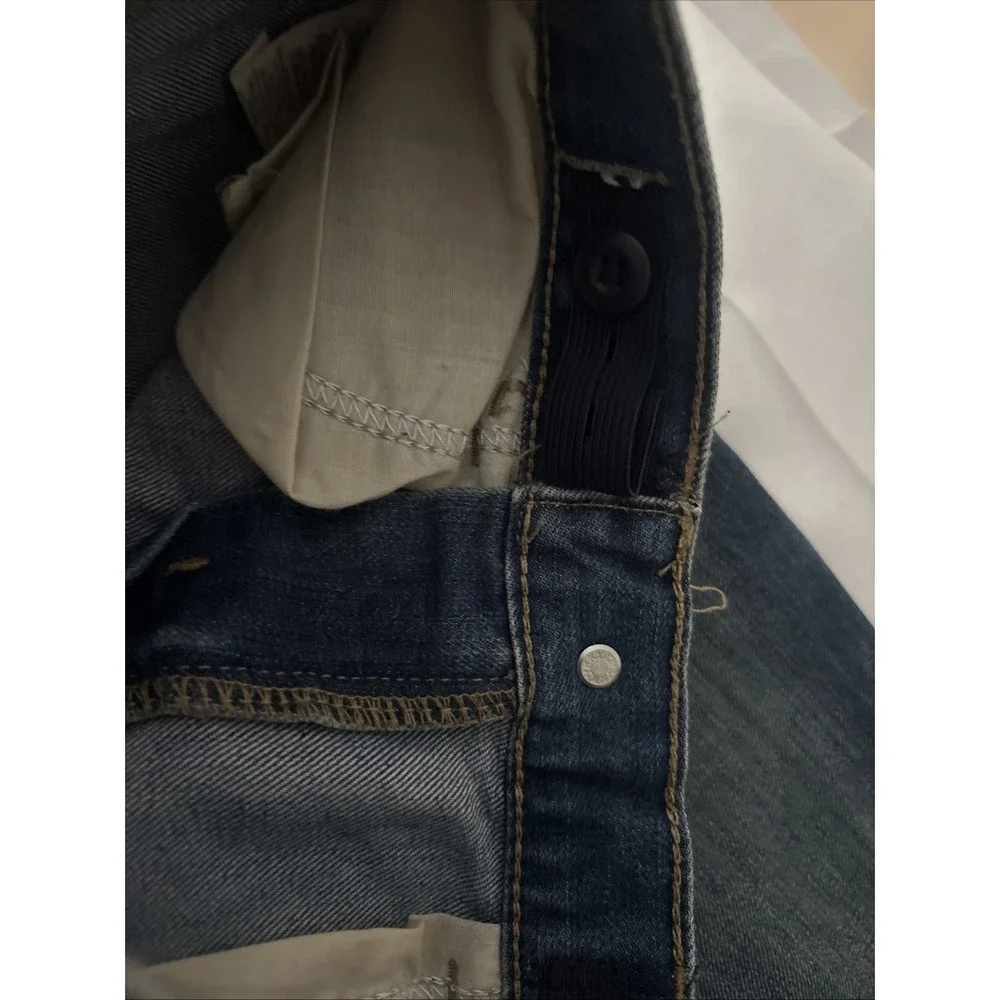 Childrens Place Girls Skinny Jeans Size 8 Adjustable Waist Dark Blue Wash